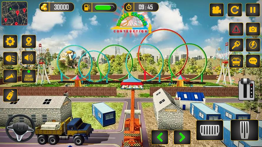 Roller Coaster Builder Game Скриншот 1