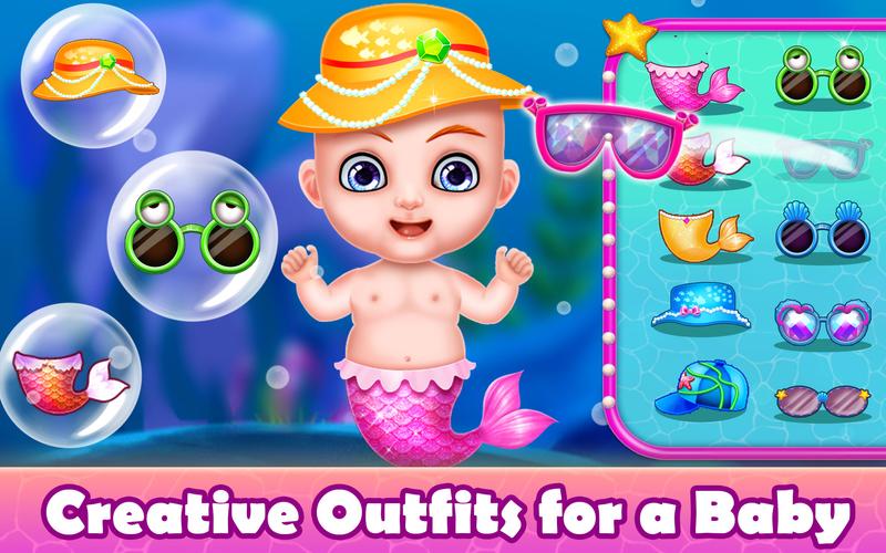 Mermaid Game: Newborn,Pregnant Скриншот 3