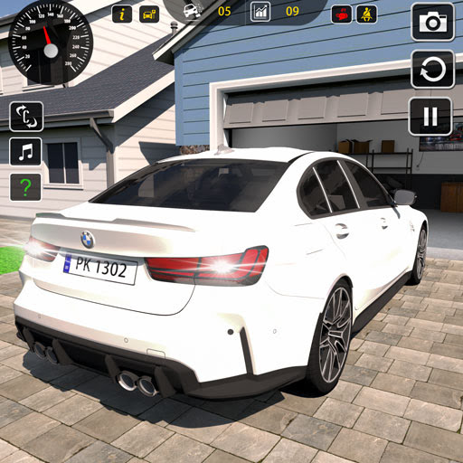 aparcamiento de coches 3d