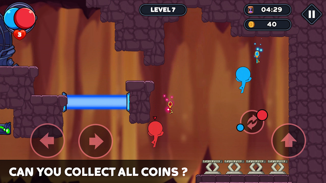Stick World: Red Blue Journey Mod Ekran Görüntüsü 0