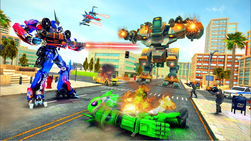 Truck Robot Transform Game Скриншот 1