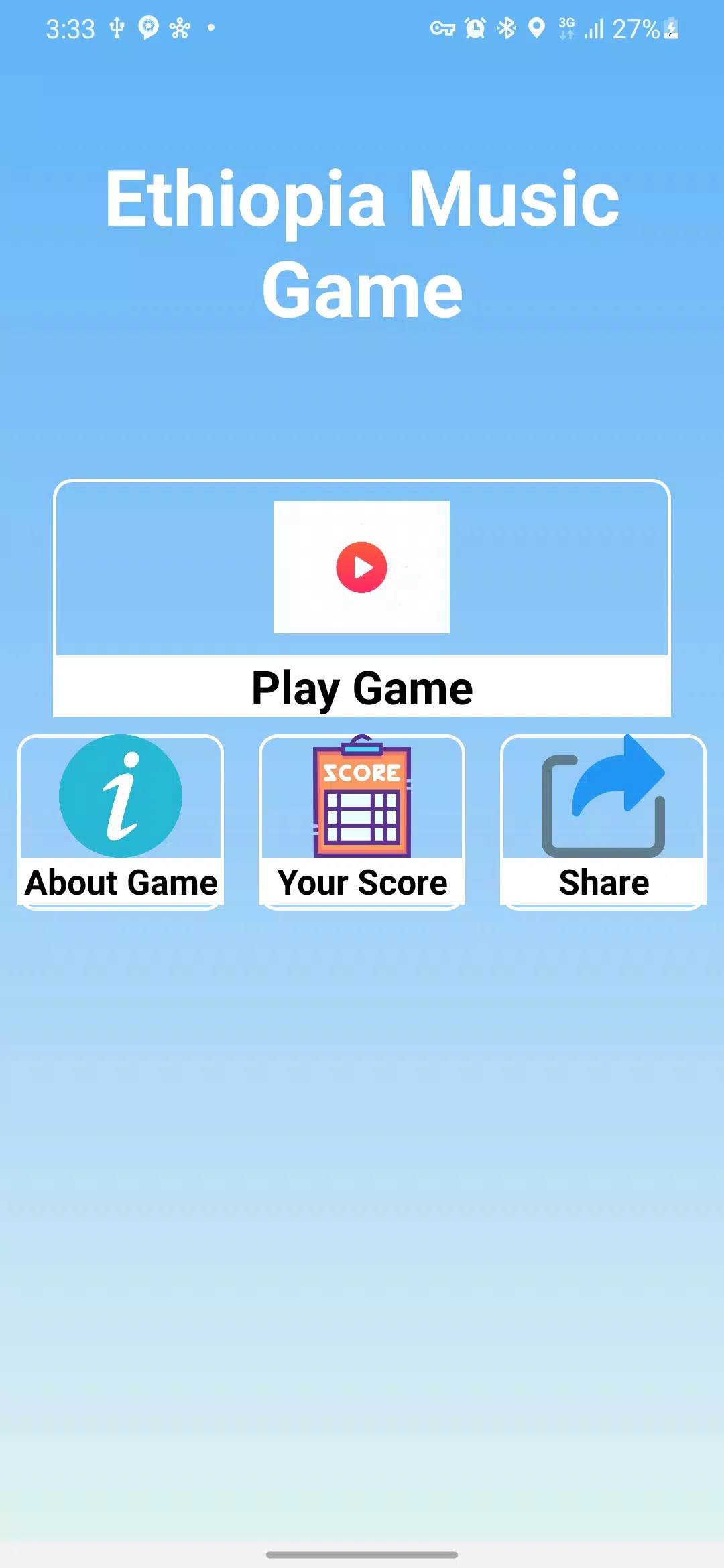Ethio Music Game Challenge Ekran Görüntüsü 1
