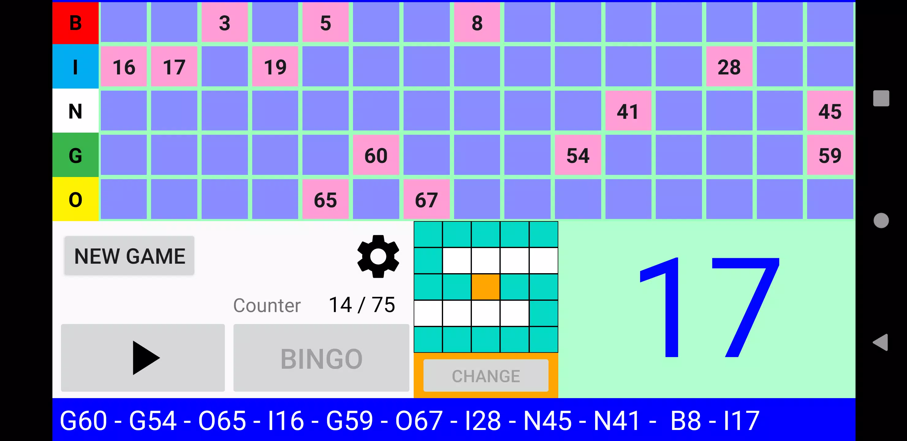 Bingo RS應用截圖第2張