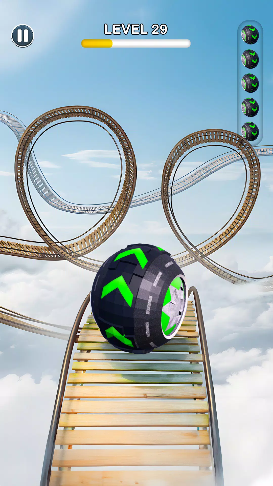 Rolling Ball Sky Escape Captura de tela 1