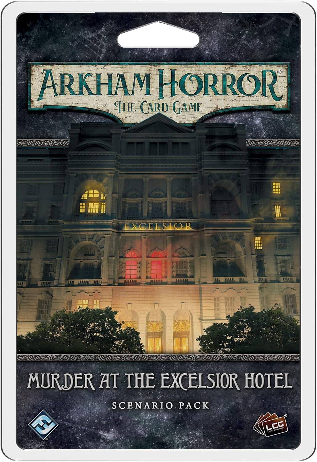 Arkham Horror: ကဒ်ဂိမ်း - Excelsior ဟိုတယ်မြင်ကွင်း Pack တွင်လူသတ်မှု