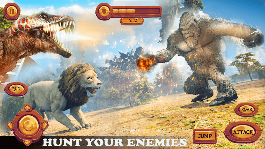 Wild Forest Gorilla Games Ekran Görüntüsü 1