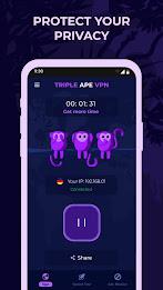 Triple Ape VPN - Safe & Secure Captura de pantalla 0