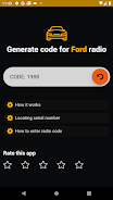 Ford radio code generator Capture d'écran 3