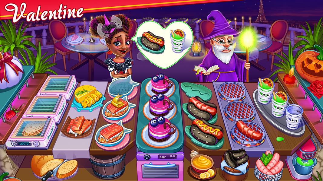 Halloween Street Food Shop Restaurant Game ภาพหน้าจอ 0