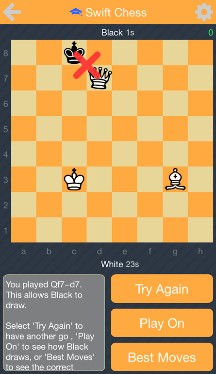 Swift Chess Puzzles (Lite) Ảnh chụp màn hình 1