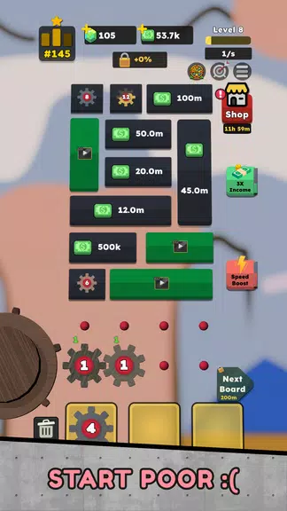 Idle Gear Factory Tycoon ဖန်သားပြင်ဓာတ်ပုံ 0