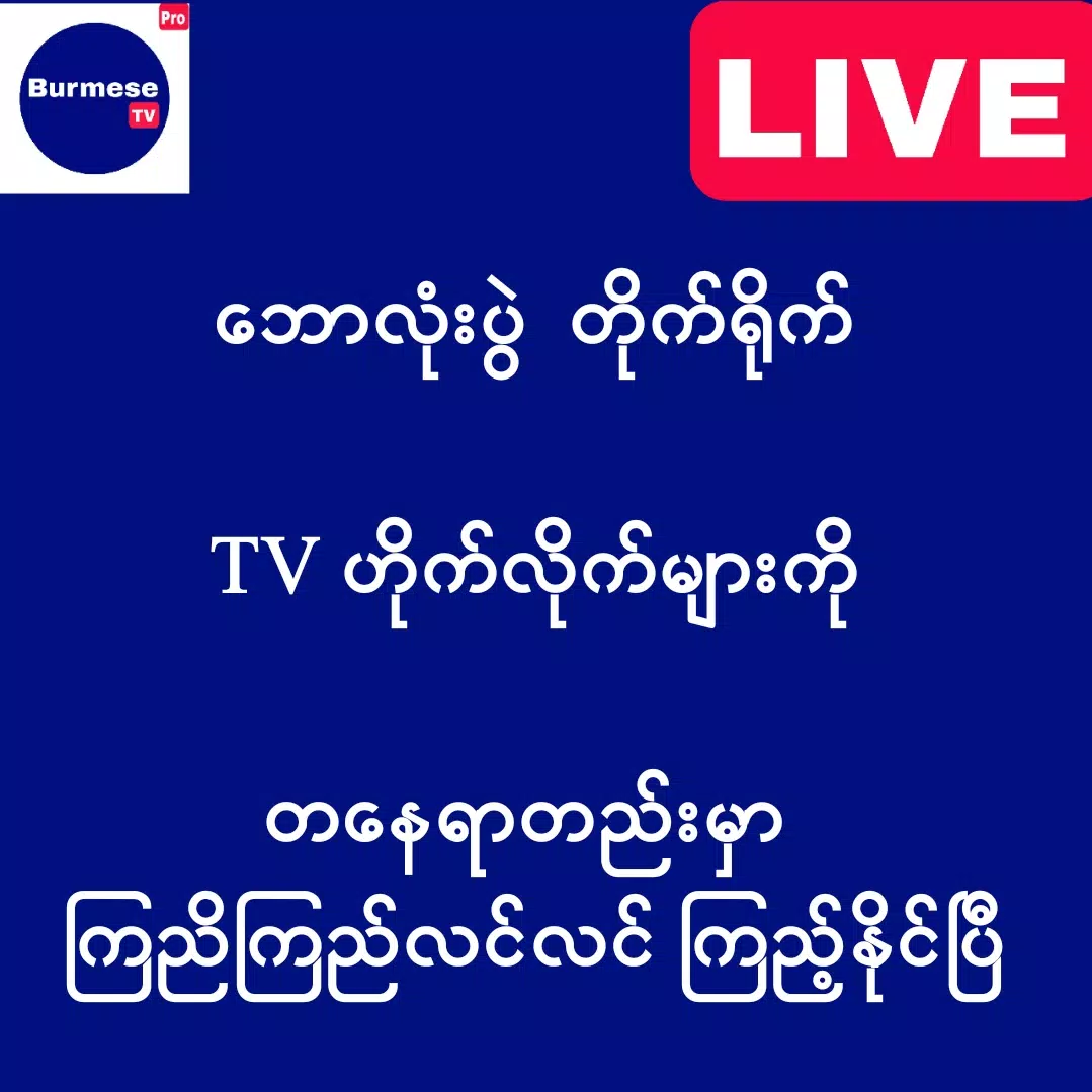 Burmese TV Pro स्क्रीनशॉट 1