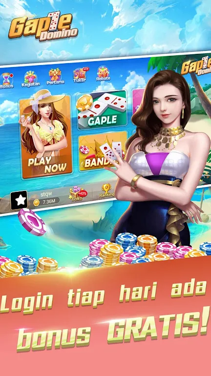 Domino Gaple: QQ 99 dan Texas Lokal Indo Скриншот 0