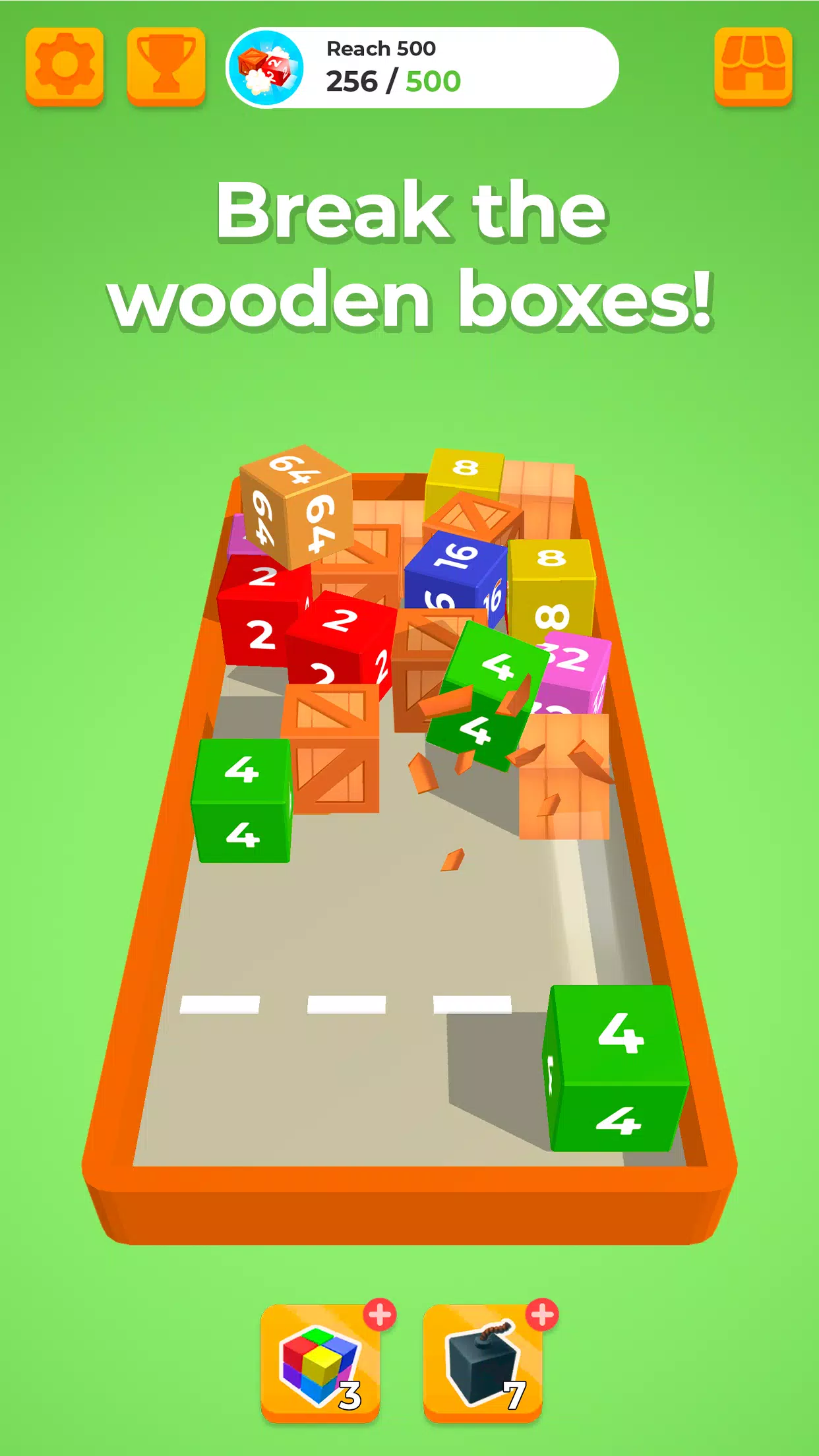 Chain Cube: Combinação de 2048 Captura de tela 0