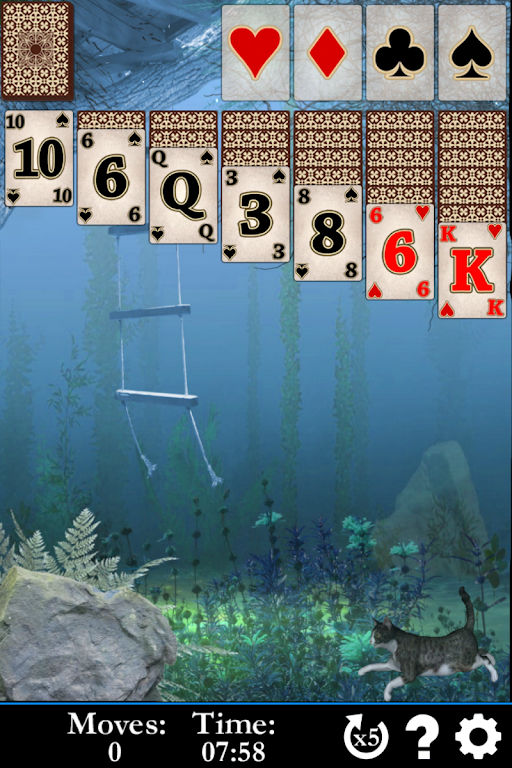 Pyramid Solitaire Water World 스크린샷 2