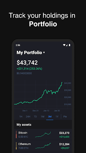 Hodler – Crypto Portfolio Zrzut ekranu 1