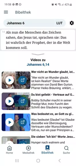 Bibel TV App Zrzut ekranu 2