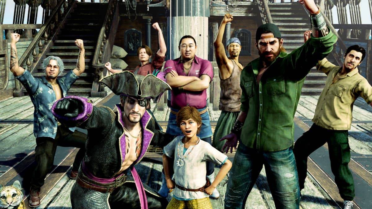 สมาชิกลูกเรือที่ดีที่สุดที่จะรับสมัครในเกมแรกสำหรับ Dragon: Pirate Yakuza ในฮาวาย