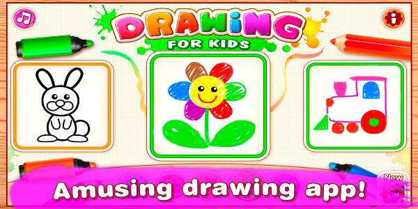 Bini Drawing for Kids Games Zrzut ekranu 0