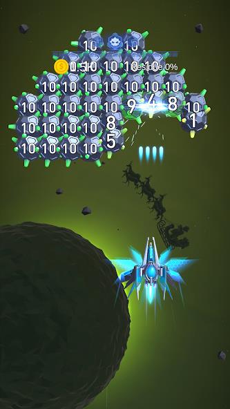 Dust Settle 3D - Galaxy Attack Mod Schermafbeelding 1