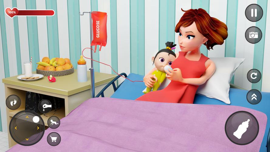Single Mom Virtual Mother Sim Screenshot 0