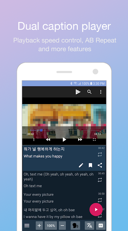 LingoTube - 适合语言学习者的双字幕播放器应用截图第0张