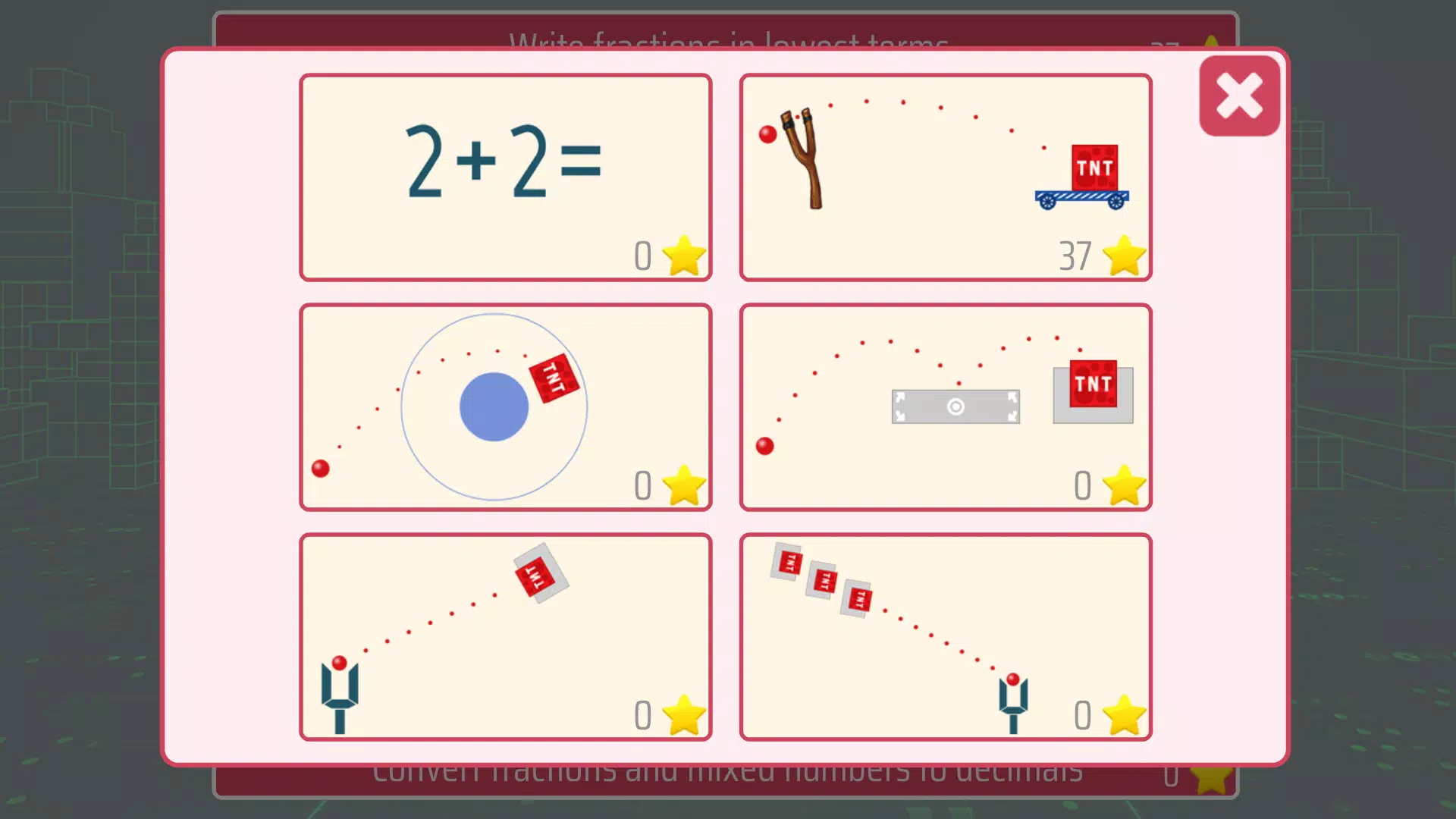 Fractions and mixed numbers Tangkapan skrin 1
