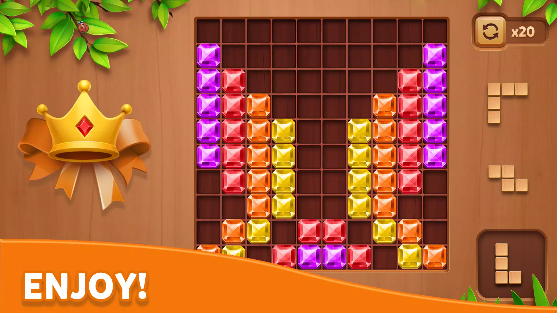 Cube Block - Woody Puzzle Game Tangkapan skrin 3