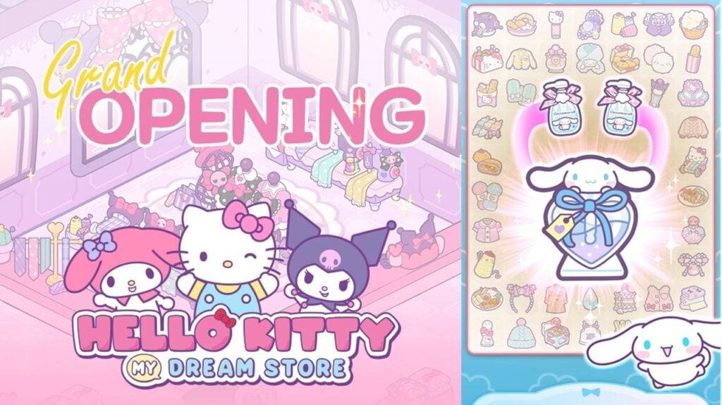 Fusionner avec les personnages de Sanrio dans le nouveau jeu Hello Kitty My Dream Store