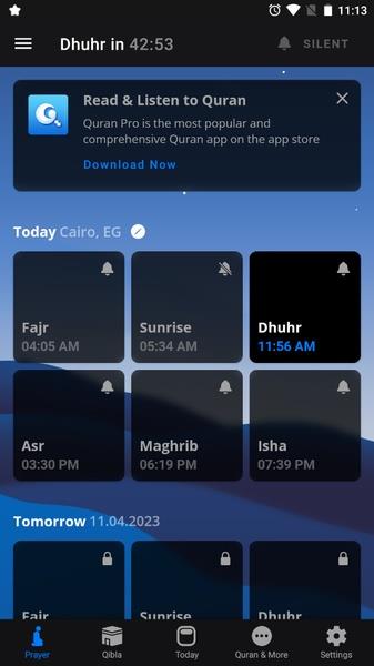 Athan Pro: Muslim Prayer Times Captura de tela 0