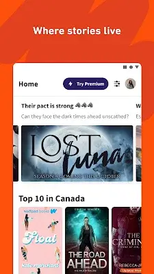 Wattpad - Read & Write Stories Ảnh chụp màn hình 0