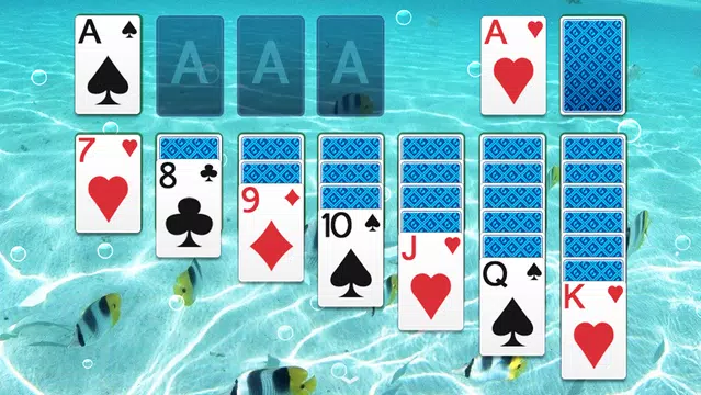 Solitaire: Ocean Blue Captura de tela 3