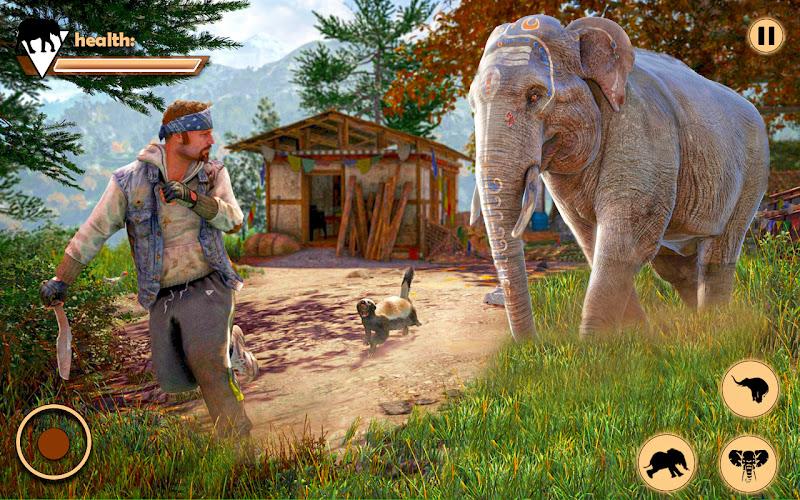 Elephant Simulator Animal Game ဖန်သားပြင်ဓာတ်ပုံ 0