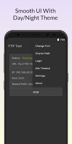 FTP Tool - FTP Server & Client स्क्रीनशॉट 3