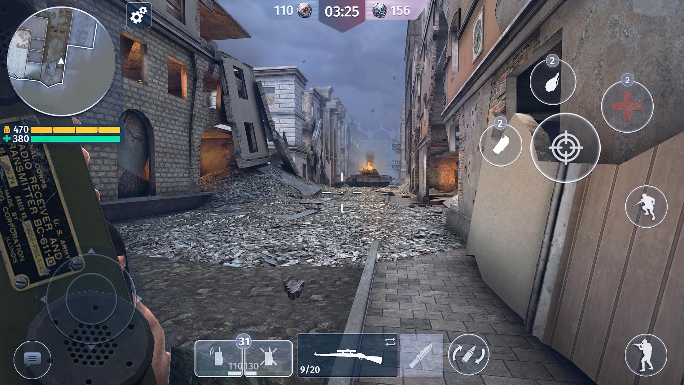 第二次世界大戦 - 銃撃戦 (FPS オンラインゲーム) スクリーンショット 1