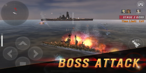 WARSHIP BATTLE:3D World War II Capture d'écran 1