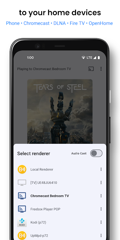 BubbleUPnP for DLNA/Chromecast Mod স্ক্রিনশট 1