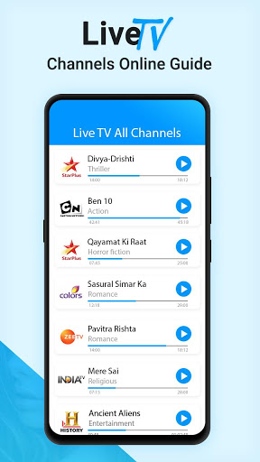 Live TV Channels Free Online Guide 스크린샷 0