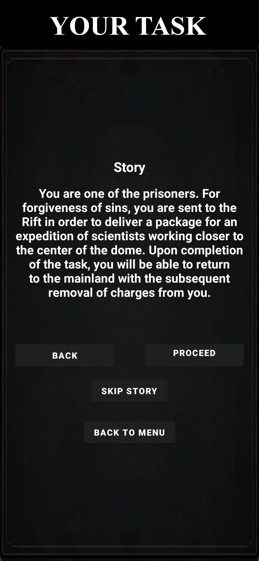 Fault Zone: Text Quest RPG Survival Captura de tela 0