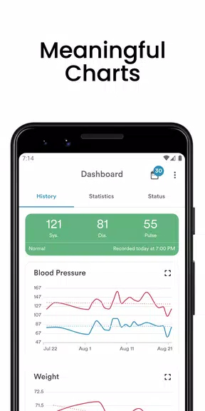 AVAX Blood Pressure Diary Tangkapan skrin 0
