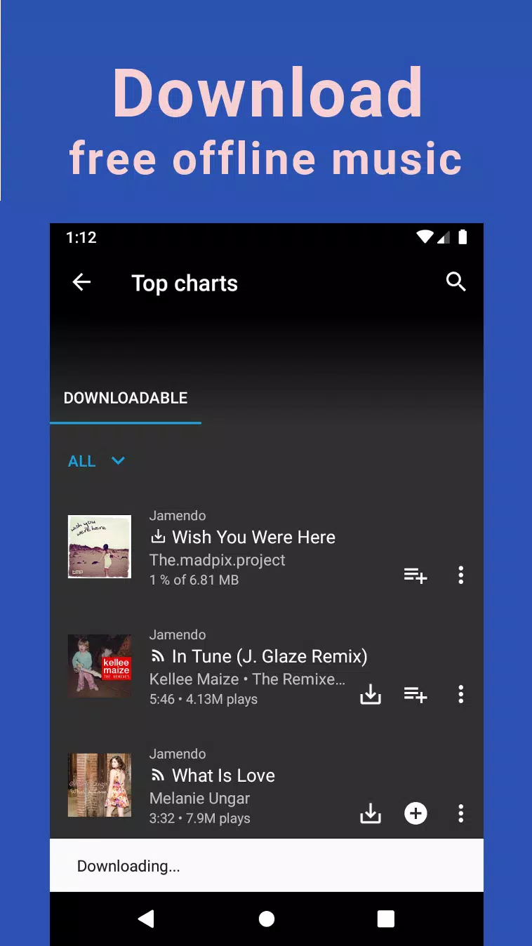 Unlimited MP3 Music Downloader Schermafbeelding 1