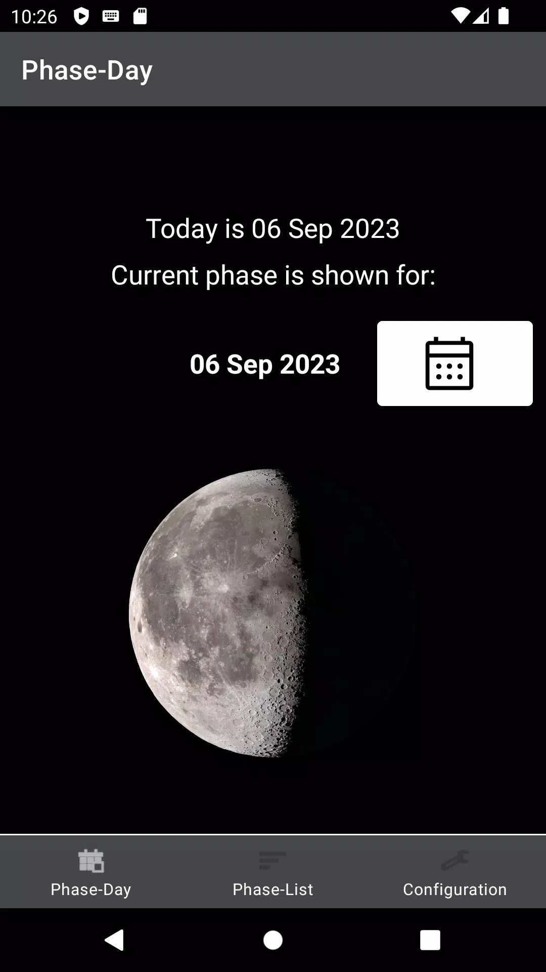 Moon Phases Widget Captura de pantalla 0