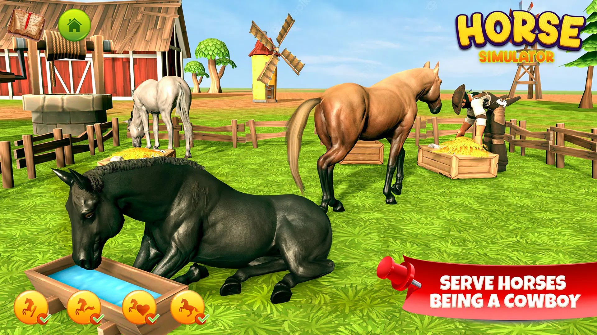 Horse Simulator Family Game 3D Schermafbeelding 1