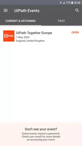 UiPath Events Zrzut ekranu 1