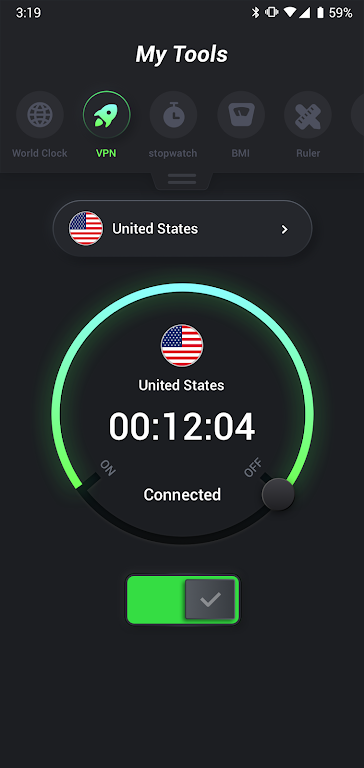 My Tool - Compass, Timer & VPN Скриншот 1