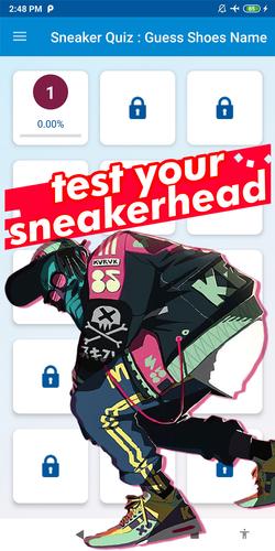 Schermata sneaker quiz 1