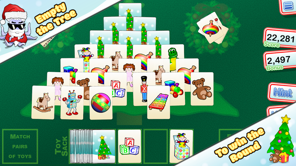 Christmas Tree Solitaire ဖန်သားပြင်ဓာတ်ပုံ 2