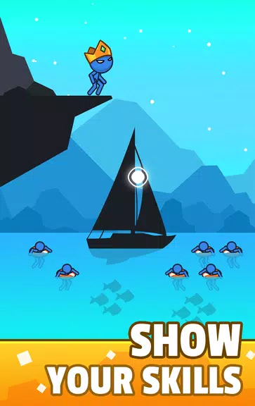 Schermata Stickman Jump into Water 0