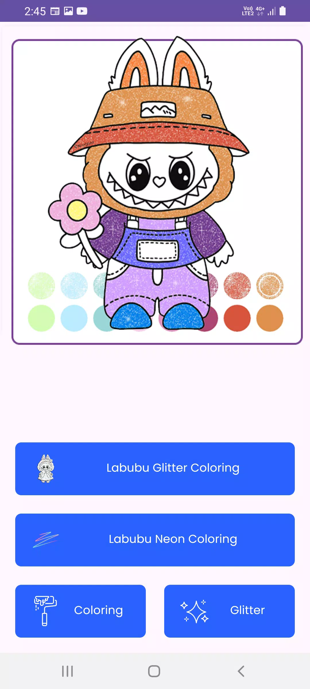 Labubu Glitter Coloring应用截图第0张