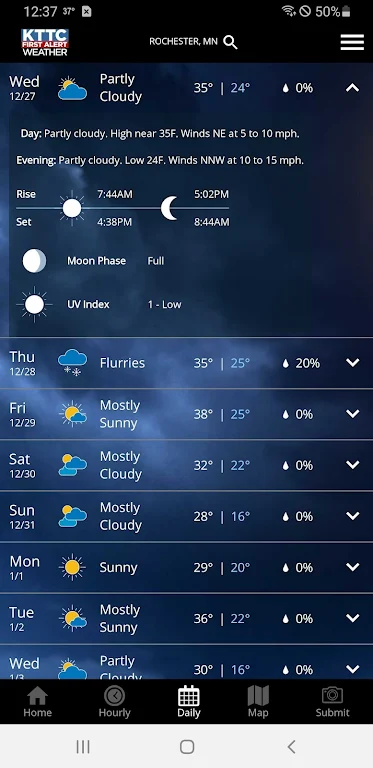 KTTC First Alert Weather ဖန်သားပြင်ဓာတ်ပုံ 2
